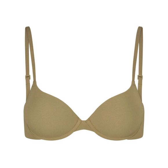 Skims Fits Everybody T-shirt Demi Bra Khaki 34C - Picture 1 of 8